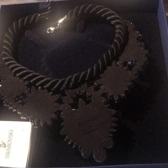 Special Authentic Swarovski Black Shourouk Collar Necklace. - Picture 10 of 14